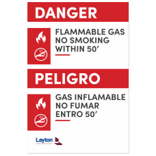 Flammable Gas-No Smoking