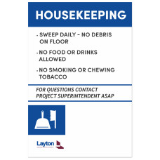 Housekeeping Requirements