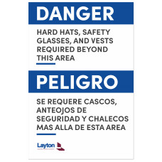 Hard Hats, Safety Glasses and Vests Required