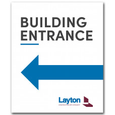 Building Entrance-Left Arrow (Layton)