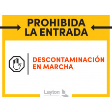 COVID-19 Decontamination in Progress (Spanish)