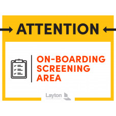 COVID-19 On-boarding Screening Area (English)