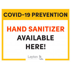 COVID-19 Hand Sanitizer Available Here (English)