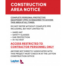 Construction Area Notice