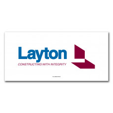 Layton Logo, Fence Sign (12' x 5'8" banner)