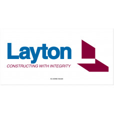Layton Logo, Fence Sign (96"x48" banner)