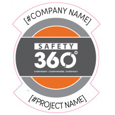 Safety 360 ICS (Decal) - Customized for Jobsite - Pack of 48 Safety 360 ICS (Decal) - Customized for Jobsite - Pack of 48