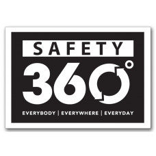 SAFETY 360 Black Background (Decal) SAFETY 360 Black Background (Decal)