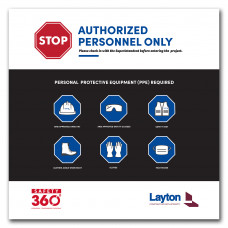 Entry Sign, 48"x48" with State License Number