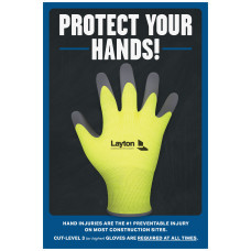 Safety Glove Campaign-ENGLISH (Poster, 12"x18")