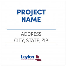 Project Office Sign (36" x 36" sign)