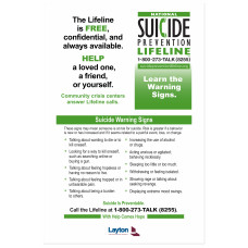 Suicide Prevention-ENGLISH (Poster, 12"x18")