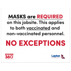 Masks are REQUIRED, 36"x46"